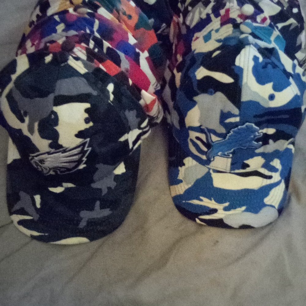 NFL TEAM APPERAL CAMO SHORTS HATS